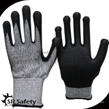 SRSAFETY 13 g gant résistant à la coupe / gant nitrile, gants de travail avec fournisseur de porcine les meilleurs gants